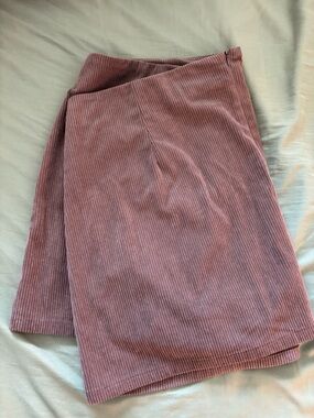 HALARA Dusty Rose Corduroy Mini Skirt